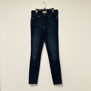 Madewell Women's Dark Indigo 10" High Rise Skinny Jeans High Waist size 27 sz 4